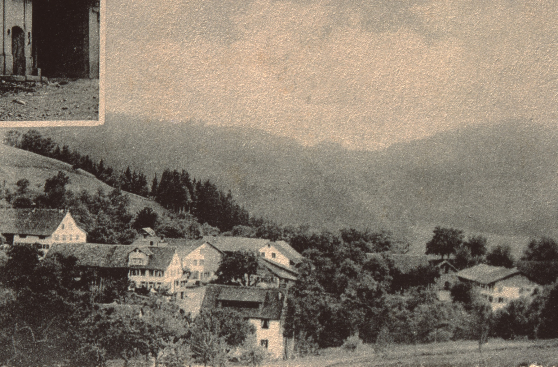 Detail von Postkarte «Gruss aus Hinterburg»