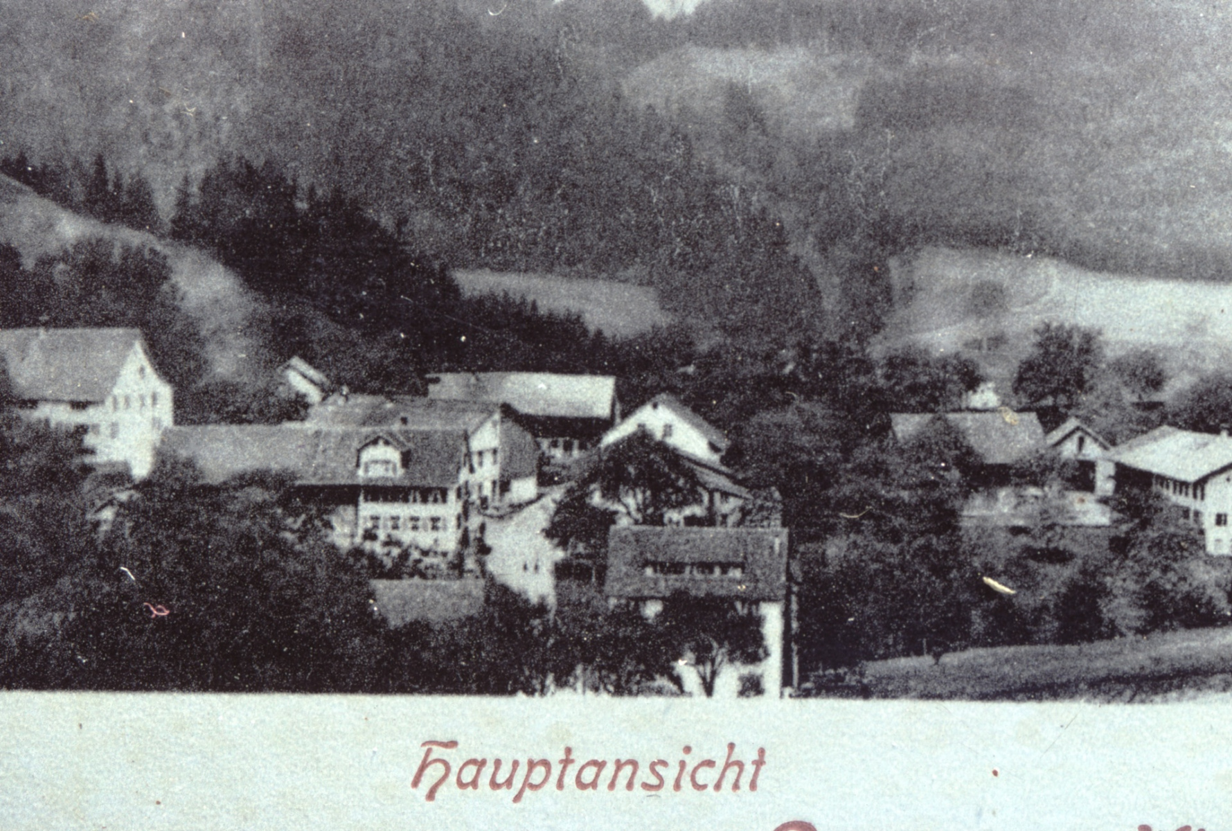 Hinterburg, Gesamtansicht (Teil einer Postkarte)