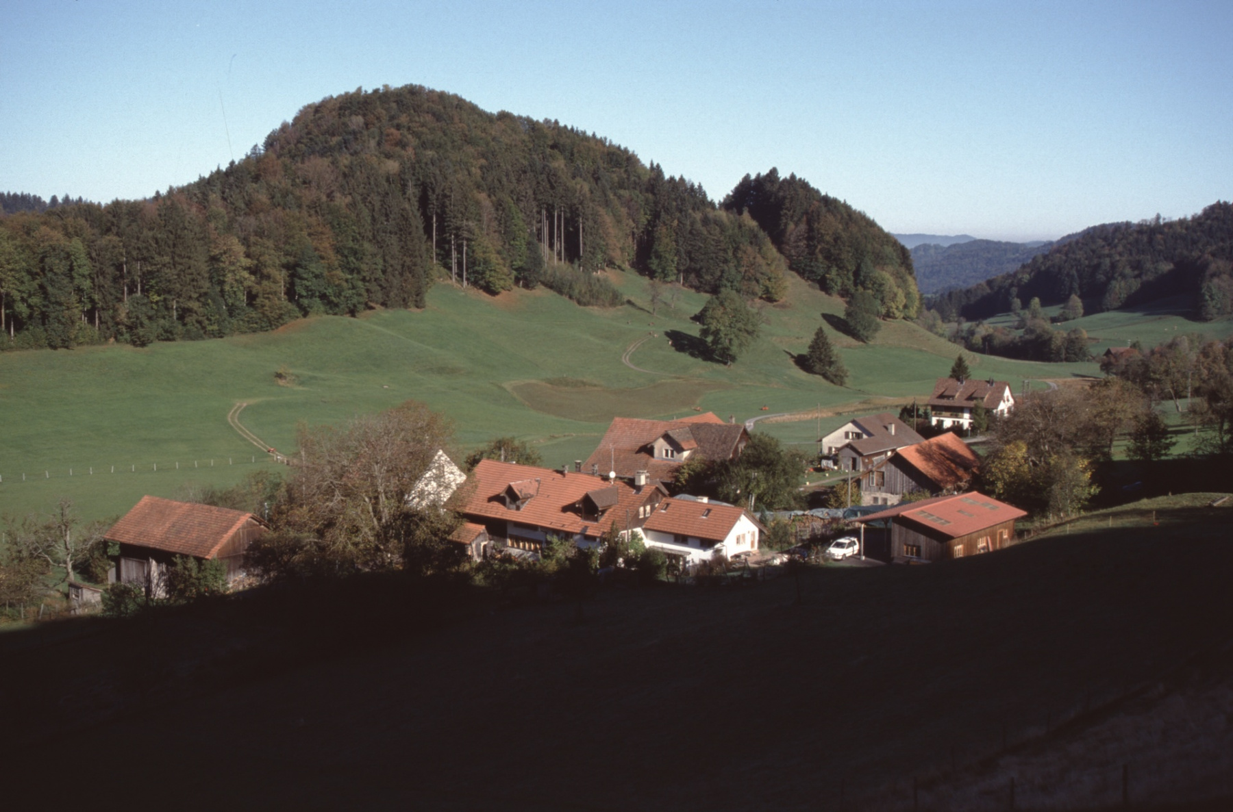 Rüetschwil von der Steig aus, hinten Greifenberg