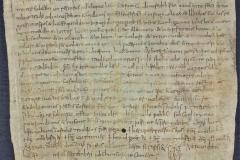 Urkunde der Schenkung  Landberts an das Kloster St. Gallen