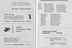 Verbandsturnfest 1956 Broschüre, Inserat von Anton Gall & Sohn, Sägewerk Neuthal