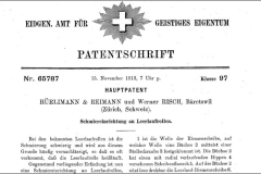Patent HÜRLIMANN & REIMANN und Werner Risch, Schmiereinrichtung an Leerlaufrollen