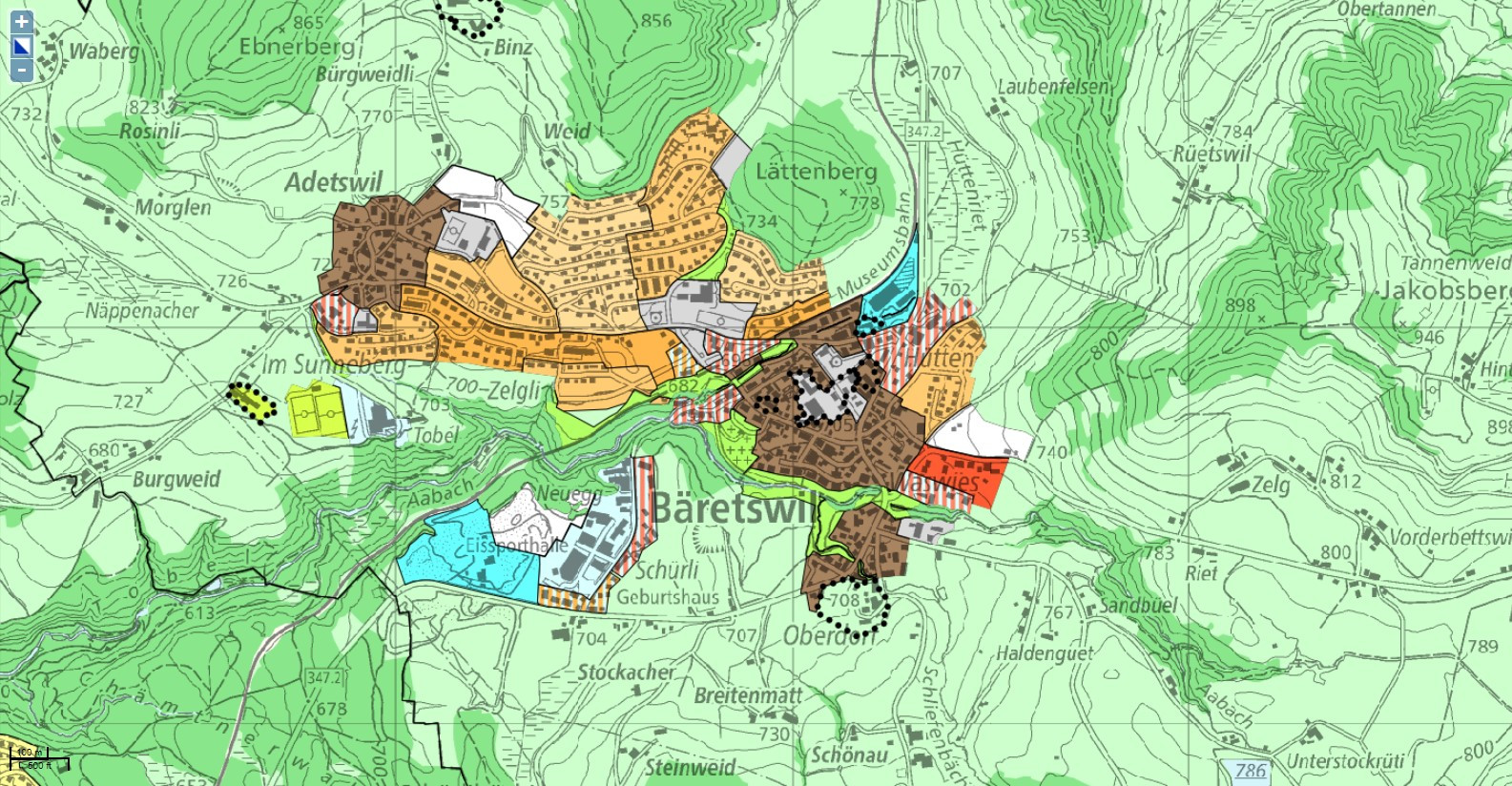 Zonenplan 1993 GIS-Browser 2021 1:10'000
