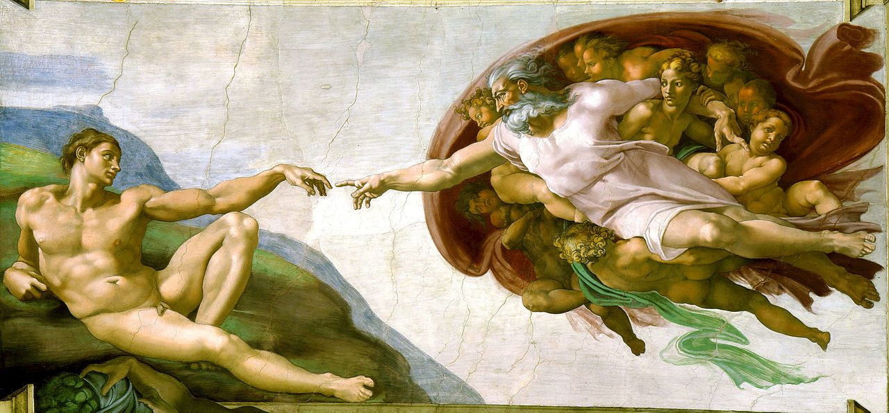 Die Erschaffung des Menschen, Michelangelo, Sixtina 1511