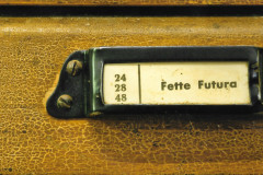 Druckerei Brunner, Schublade zu Lettern Druckerei Brunner, Schublade zu Lettern