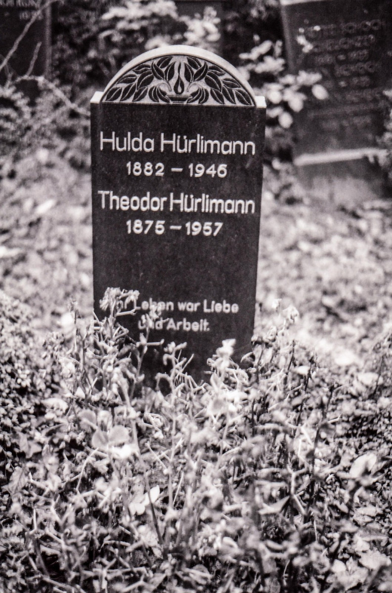 Grabstein Theodor und Hulda Hürlimann