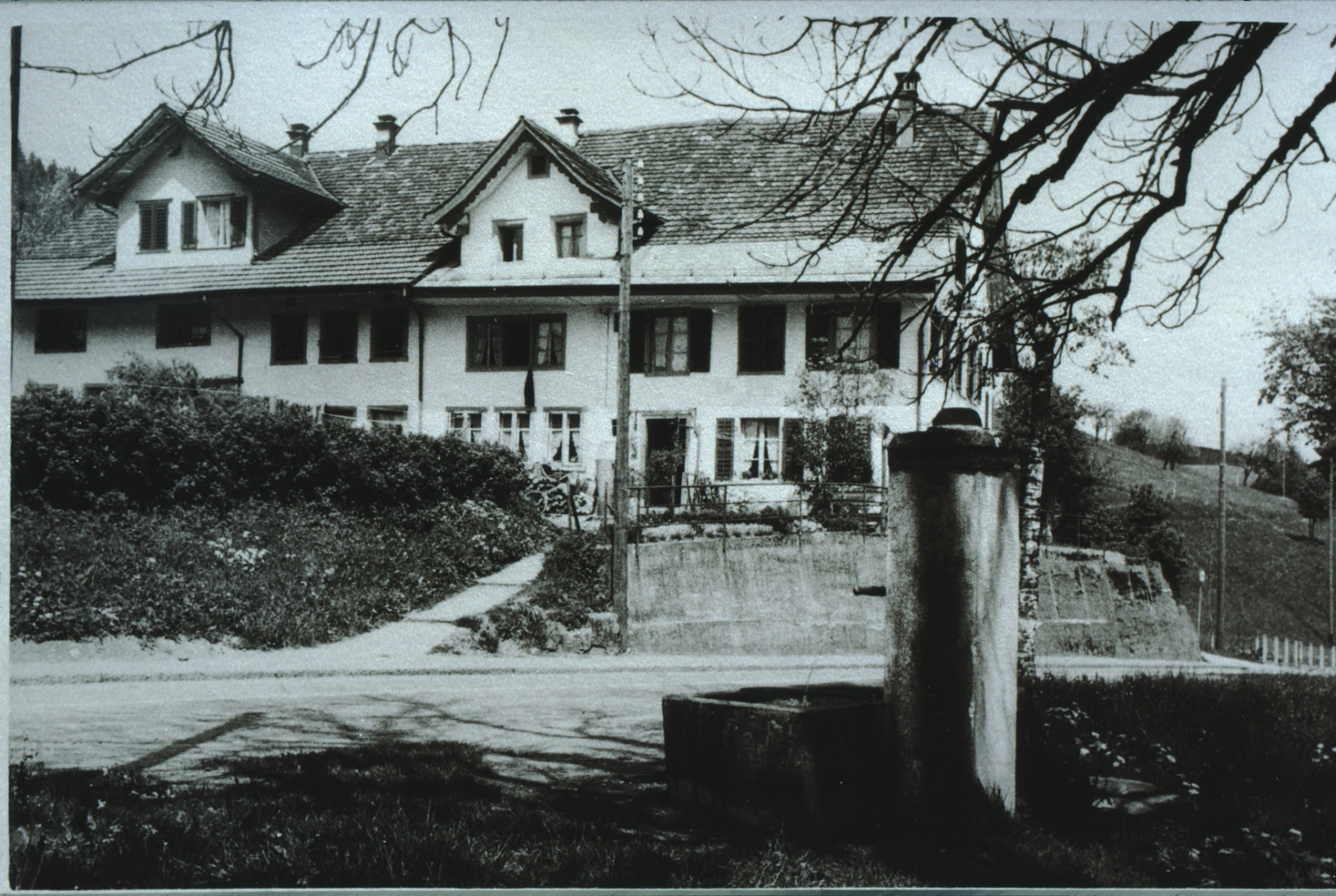 Haus Hürlimann, abgebrannt am 1. Aug.1964