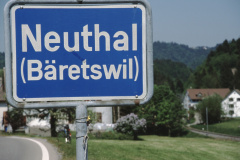 Ausserortstafel ‚Neuthal‘