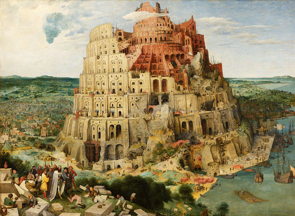 Der Turmbau zu Babel. Gemälde von Pieter Bruegel, 1563