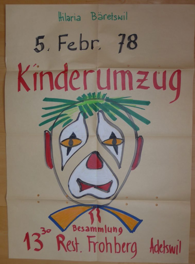Plakat zum Kinderumzug 1978