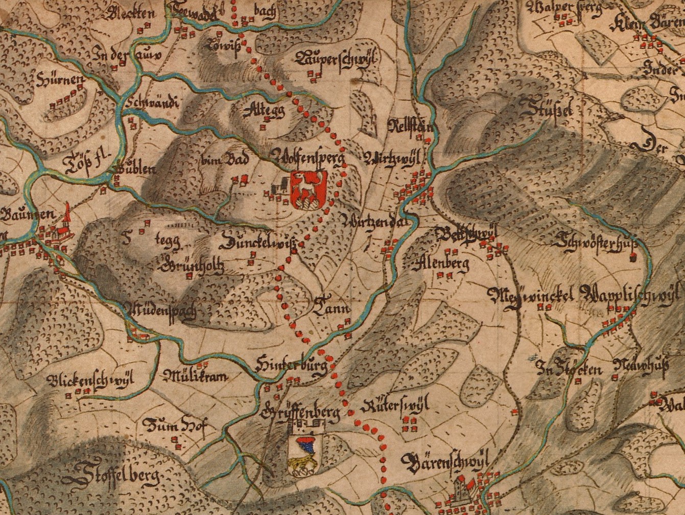 Gyger Karte Rüeggenthal