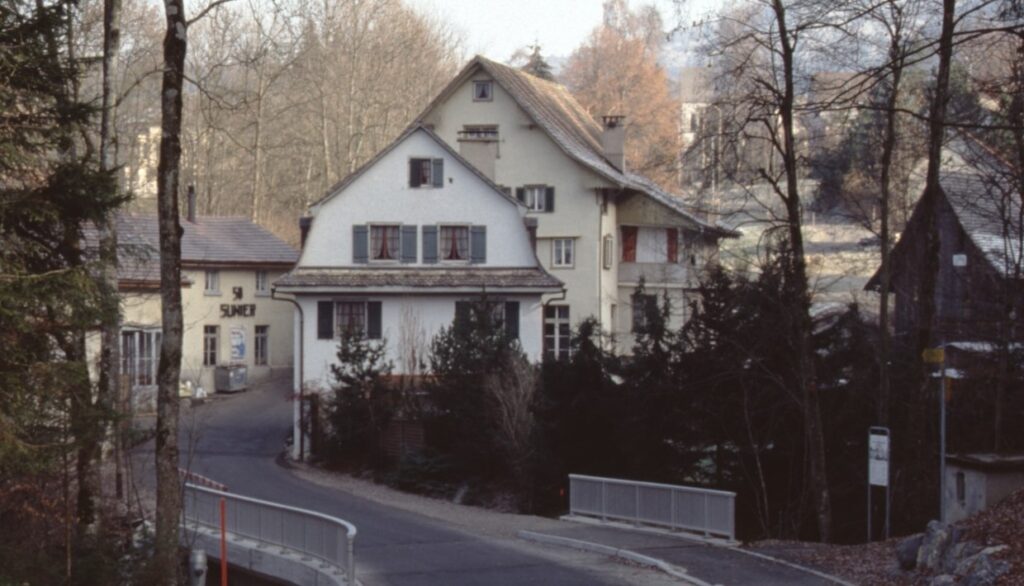 Staldenmühle, wohl die älteste Mühle von Bäretswil. Sie war ein Lehen des Klosters Rüti.