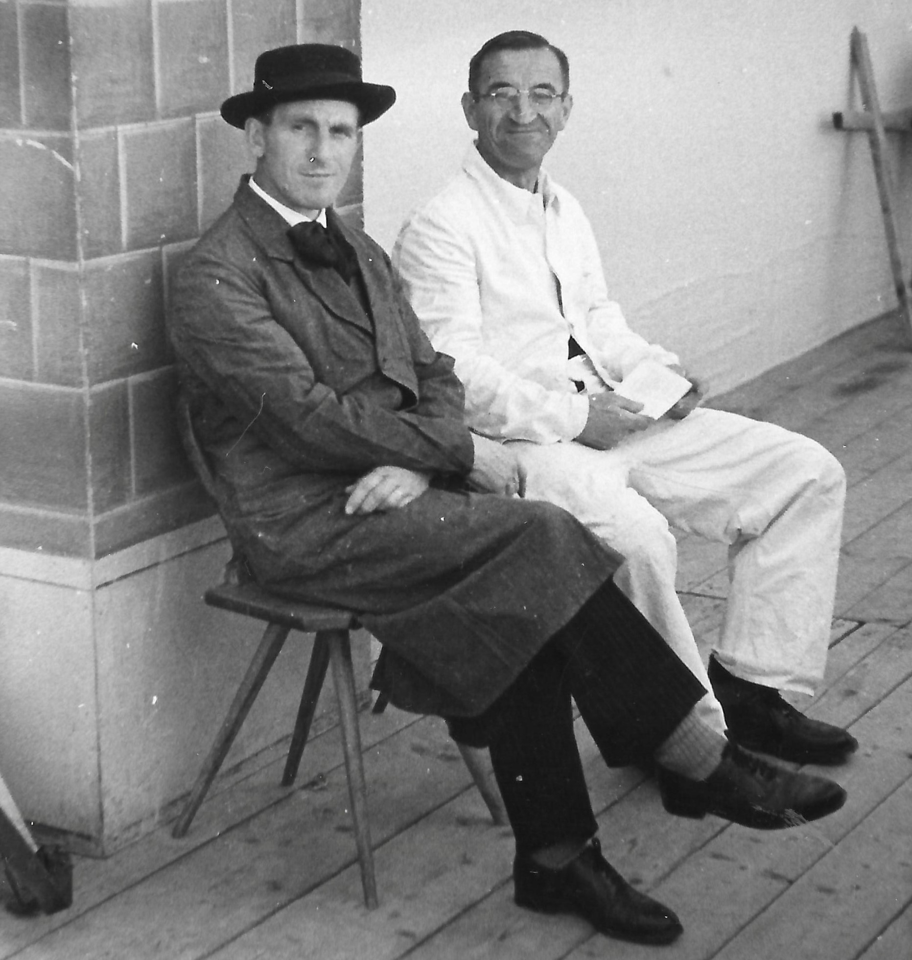 Theateraufführung um 1950, Eugen Francesconi, Reinhold Muggli III