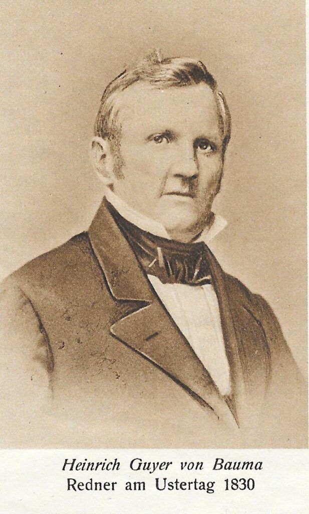 Heinrich Gujer von Bauma
Redner am Ustertag 1830
