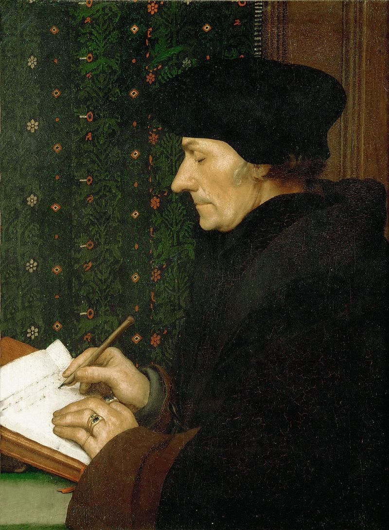 Erasmus  (ca.1467-1536), Humanist, entwickelt historisch-kritische Exegese