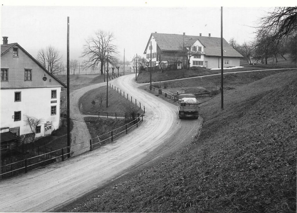 Neuthal. Mühle Müedsbach, (hinten Kosthäuser), Haus Hürlimann