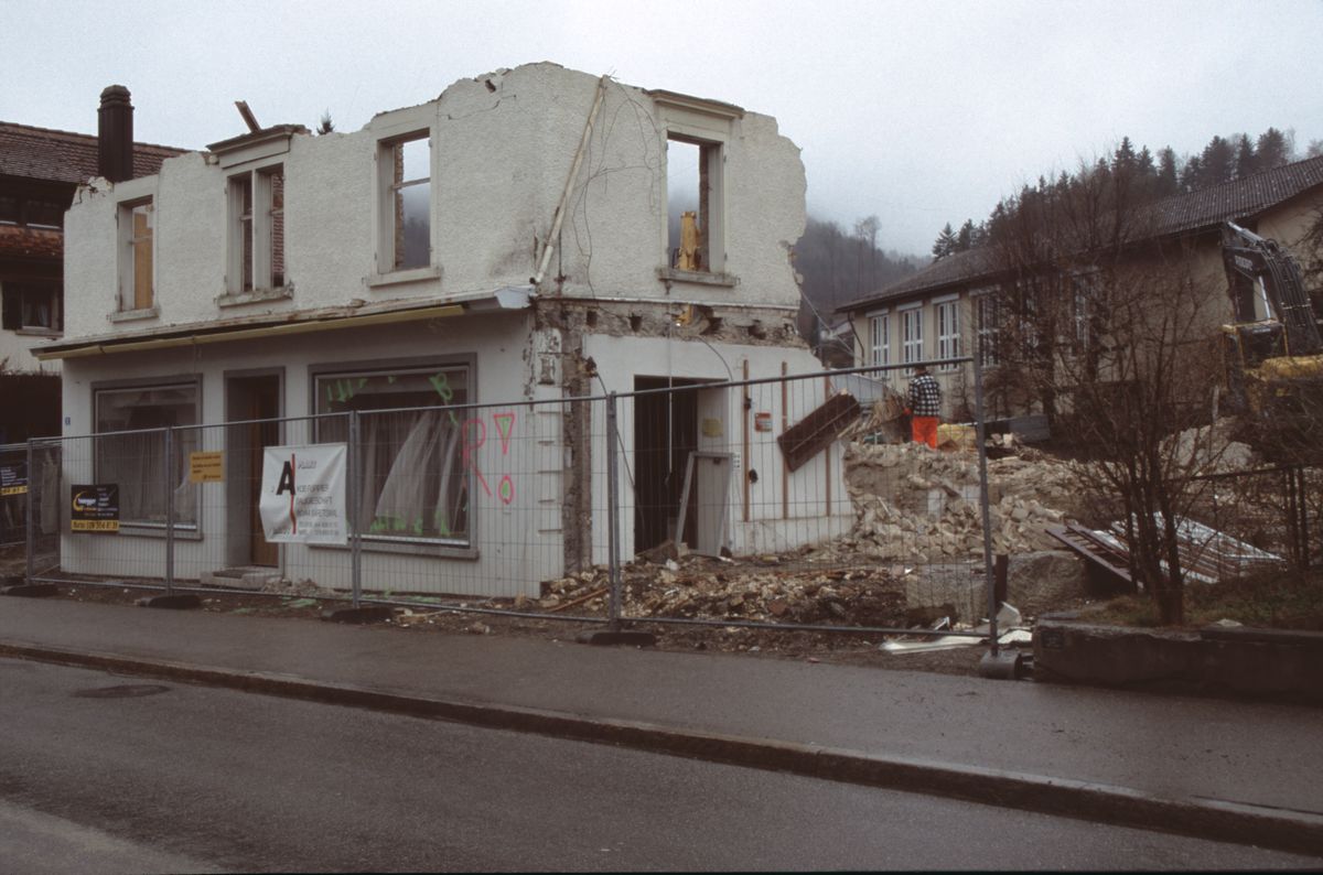 Abbruch Schuhhaus Egli (Schüpbach)