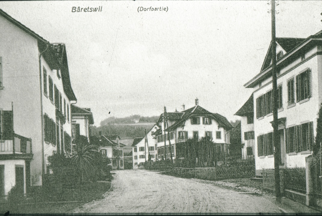 Wetzikerstrasse Richtung Bären, vor 1915